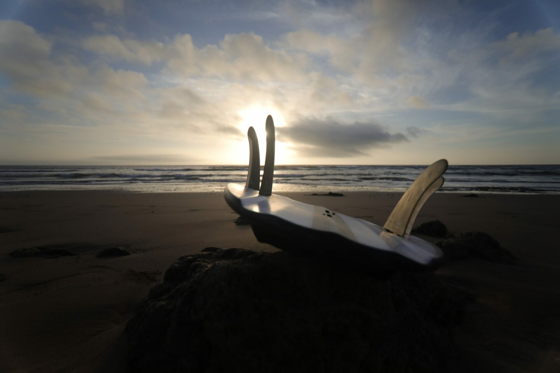Twin fins retro Surfboard Waves and Glide Morocco